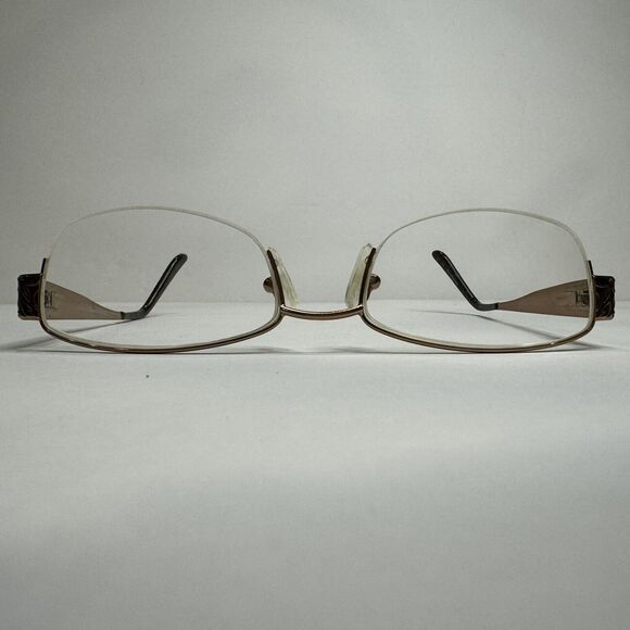 MARCHON TRES JOLIE 133 TOFFEE GOLD HAVANA AUTHENTIC FRAMES EYEGLASSES 53-18-135 - Picture 6 of 12